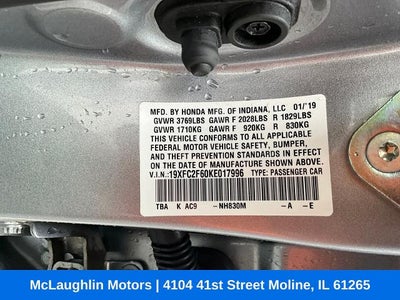 2019 Honda Civic Sedan LX