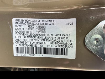 2025 Honda Civic Hatchback Hybrid Sport