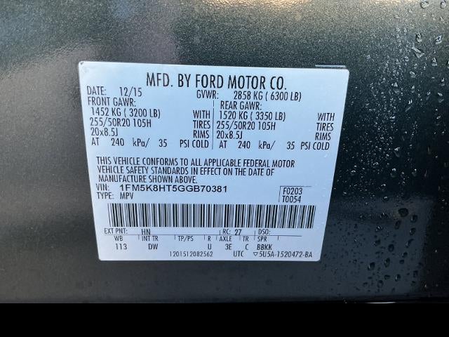 2016 Ford Explorer Platinum