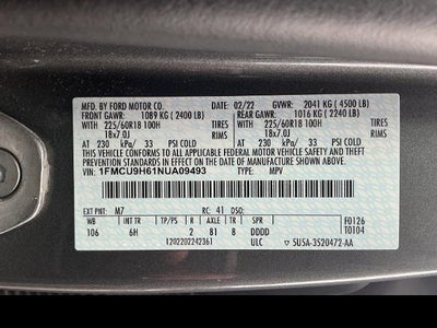2022 Ford Escape SEL