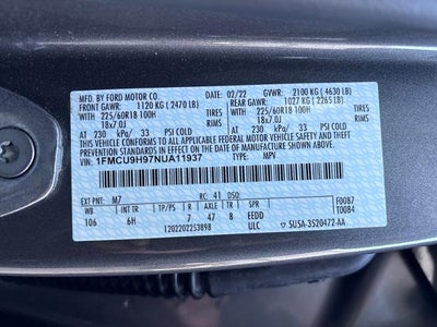 2022 Ford Escape SEL