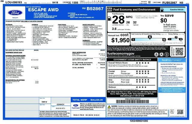 2024 Ford Escape ST-Line