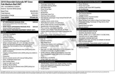 2018 Chevrolet Colorado 2WD Work Truck