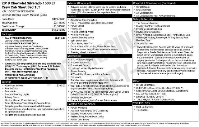2019 Chevrolet Silverado 1500 LT