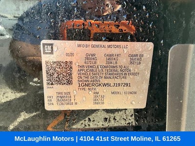 2020 Chevrolet Traverse LT Cloth