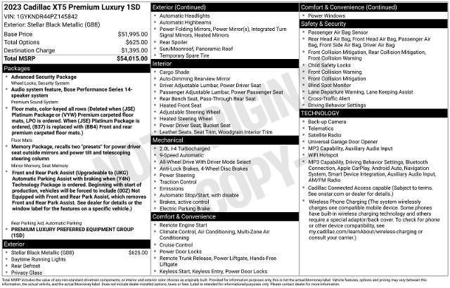 2023 Cadillac XT5 Premium Luxury