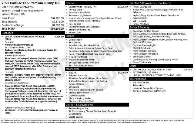 2023 Cadillac XT5 Premium Luxury