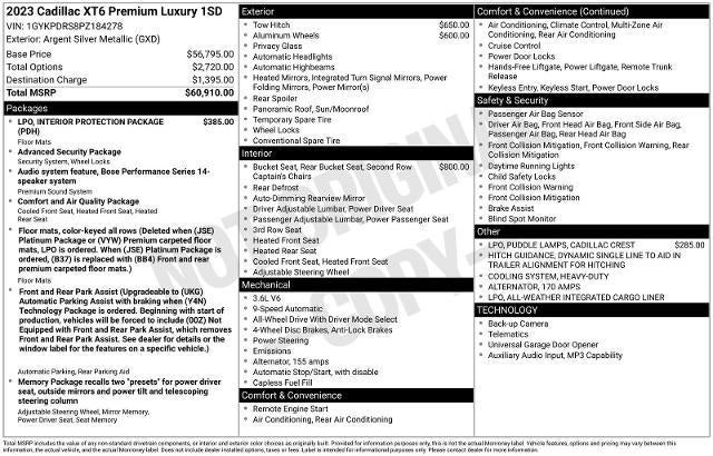 2023 Cadillac XT6 Premium Luxury