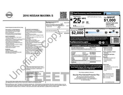2016 Nissan Maxima 3.5 SV