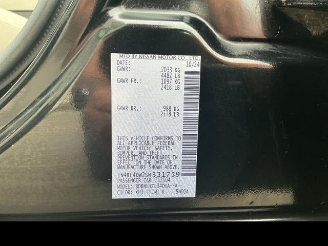2025 Nissan Altima SV