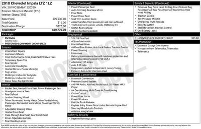 2010 Chevrolet Impala LTZ