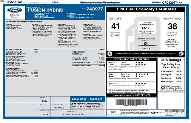 2012 Ford Fusion Hybrid