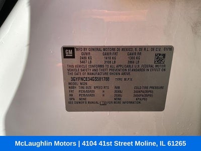 2016 Cadillac SRX Performance Collection