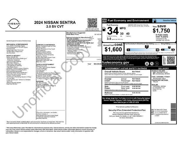2024 Nissan Sentra SV