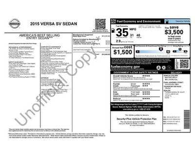 2015 Nissan Versa SV
