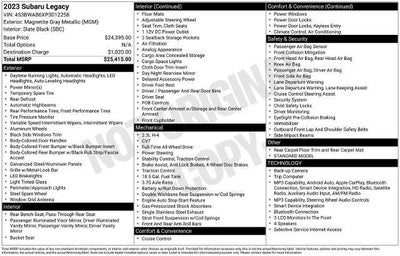 2023 Subaru Legacy Base