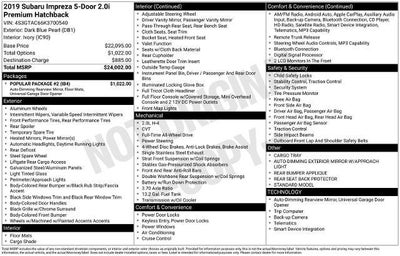 2019 Subaru Impreza Premium