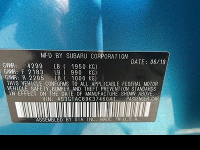2019 Subaru Impreza Premium