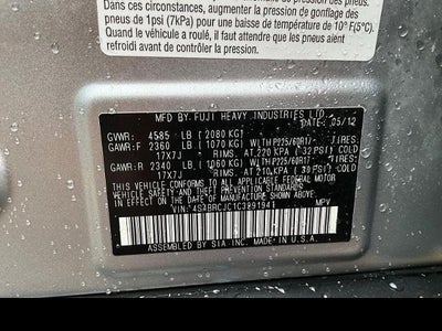2012 Subaru Outback 2.5i Limited