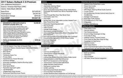 2017 Subaru Outback Premium