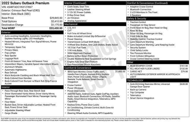 2022 Subaru Outback Premium