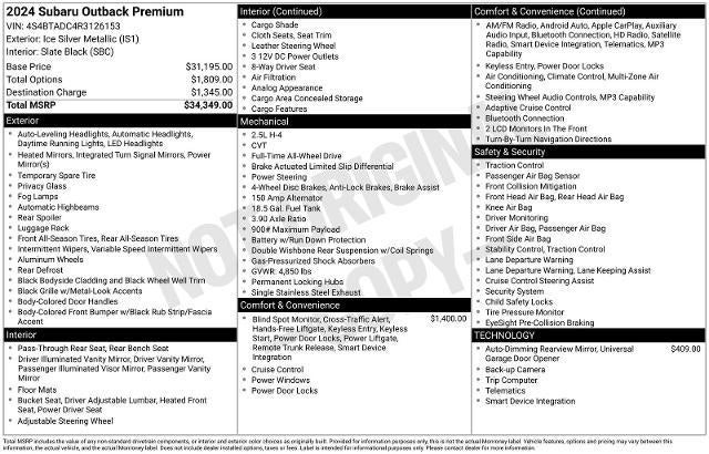 2024 Subaru Outback Premium