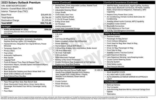 2023 Subaru Outback Premium