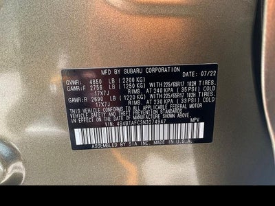 2022 Subaru Outback Premium
