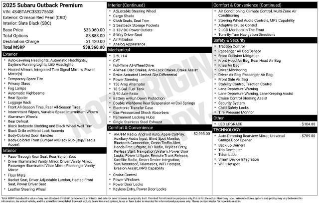 2025 Subaru Outback Premium