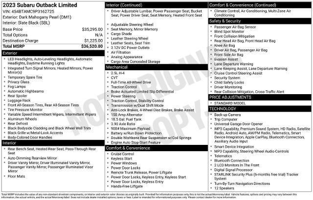 2023 Subaru Outback Limited