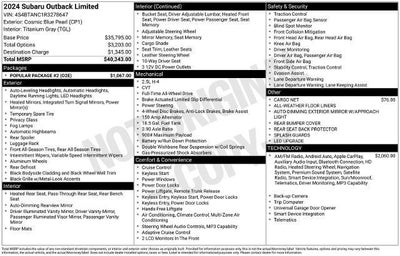 2024 Subaru Outback Limited
