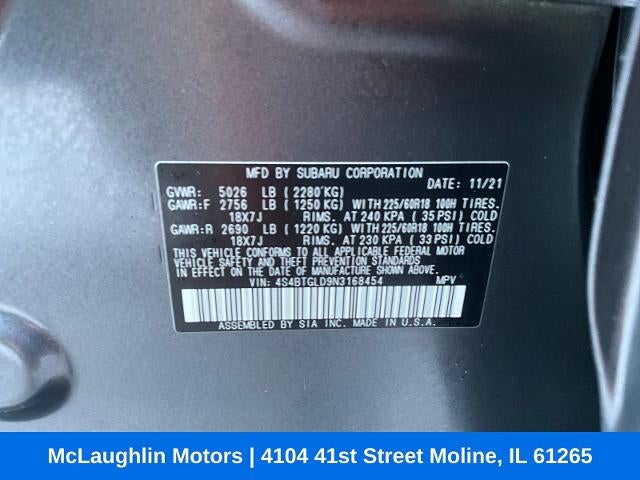 2022 Subaru Outback Onyx Edition XT