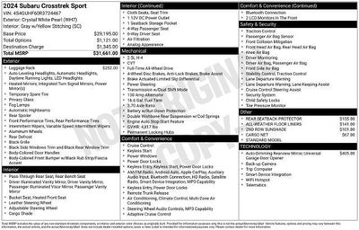 2024 Subaru Crosstrek Sport