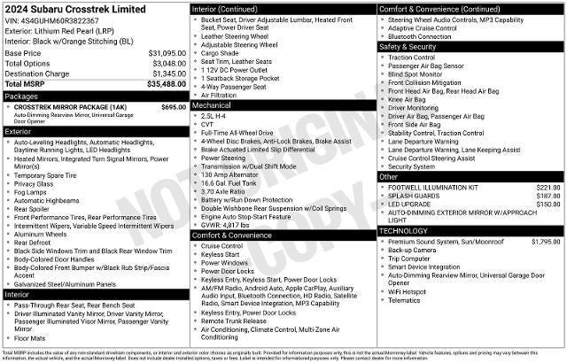 2024 Subaru Crosstrek Limited