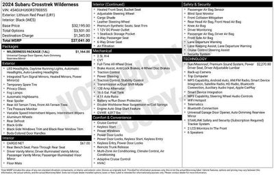 2024 Subaru Crosstrek Wilderness