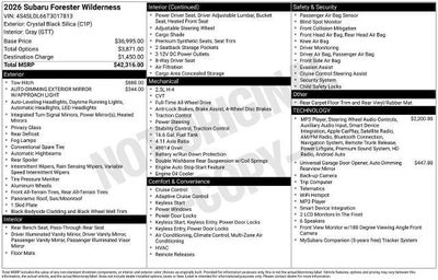 2026 Subaru Forester Wilderness