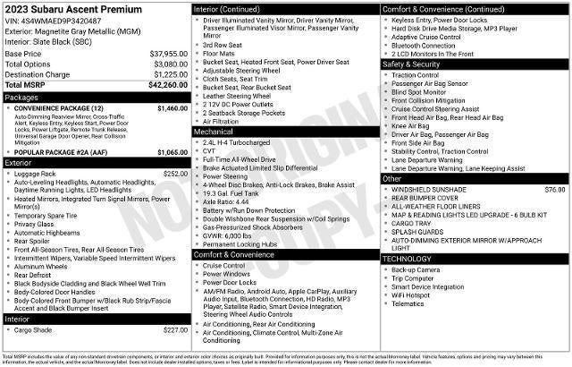 2023 Subaru Ascent Premium