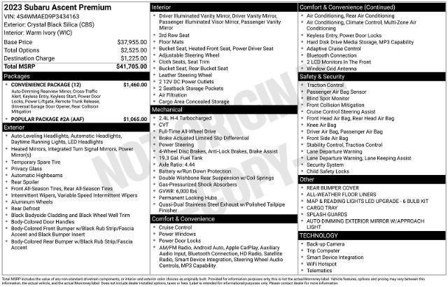 2023 Subaru Ascent Premium