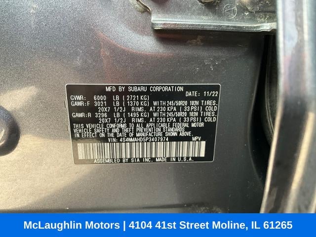 2023 Subaru Ascent Onyx Edition