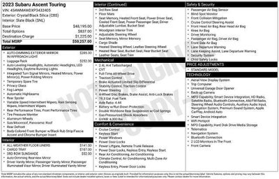 2023 Subaru Ascent Touring