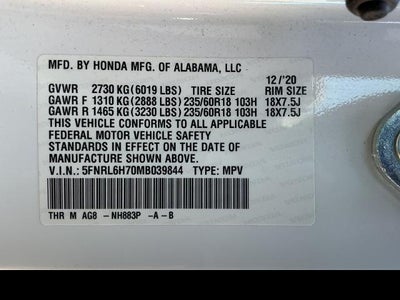 2021 Honda Odyssey EX-L