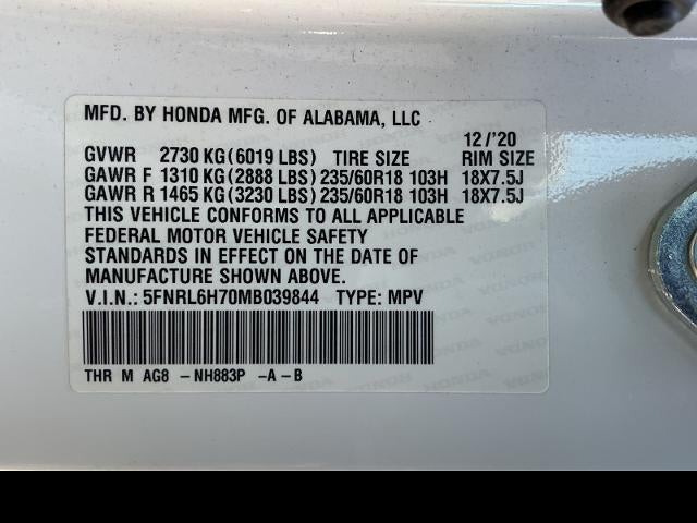 2021 Honda Odyssey EX-L