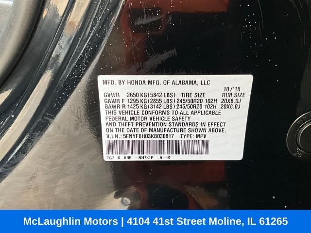 2019 Honda Pilot Elite