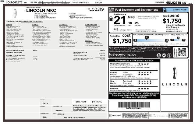 2017 Lincoln MKC Reserve