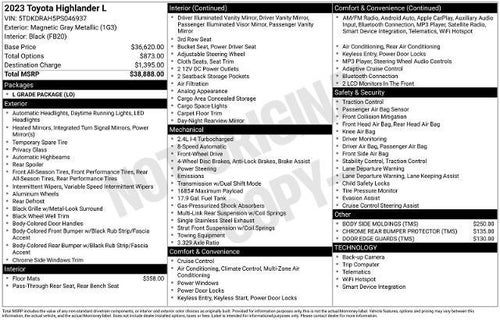 2023 Toyota Highlander L
