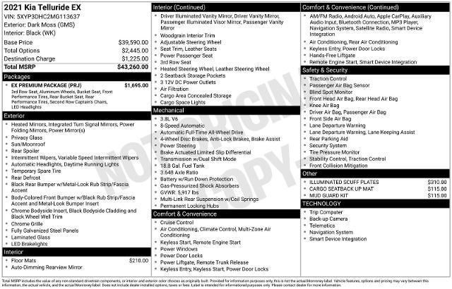 2021 Kia Telluride EX