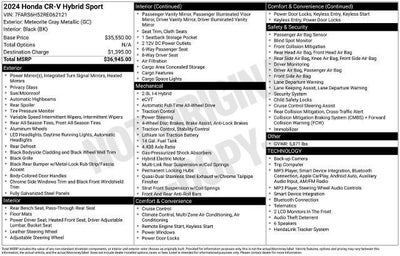 2024 Honda CR-V Hybrid Sport