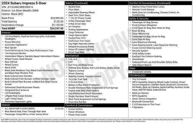 2024 Subaru Impreza Base