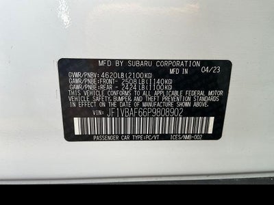 2023 Subaru WRX Premium