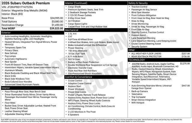 2026 Subaru Outback Premium